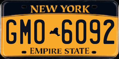 NY license plate GMO6092