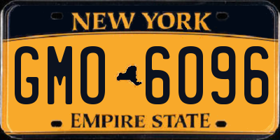 NY license plate GMO6096