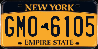 NY license plate GMO6105