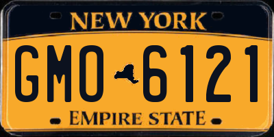 NY license plate GMO6121