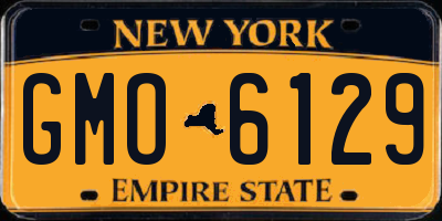 NY license plate GMO6129