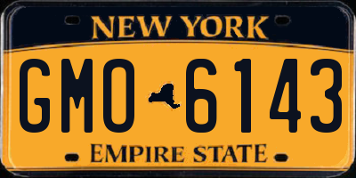 NY license plate GMO6143
