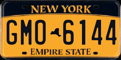 NY license plate GMO6144
