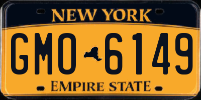 NY license plate GMO6149
