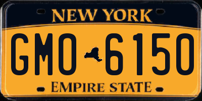 NY license plate GMO6150