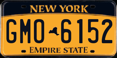 NY license plate GMO6152