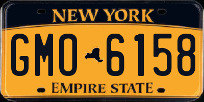 NY license plate GMO6158