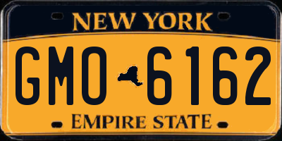 NY license plate GMO6162