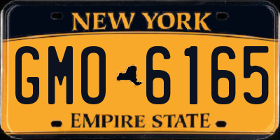 NY license plate GMO6165