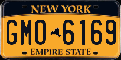NY license plate GMO6169