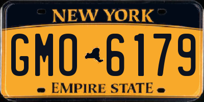 NY license plate GMO6179