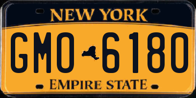 NY license plate GMO6180