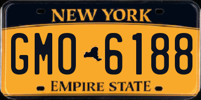 NY license plate GMO6188