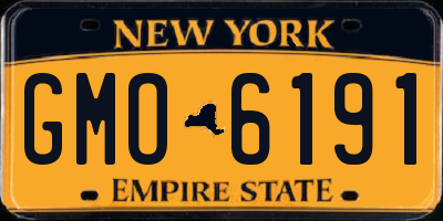 NY license plate GMO6191