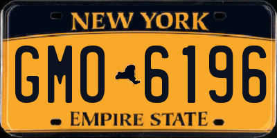 NY license plate GMO6196
