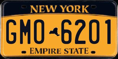 NY license plate GMO6201