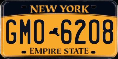 NY license plate GMO6208