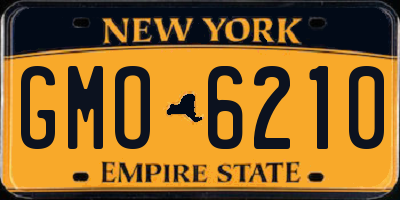 NY license plate GMO6210