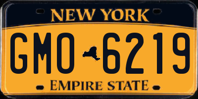 NY license plate GMO6219