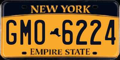 NY license plate GMO6224