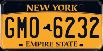 NY license plate GMO6232