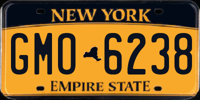 NY license plate GMO6238
