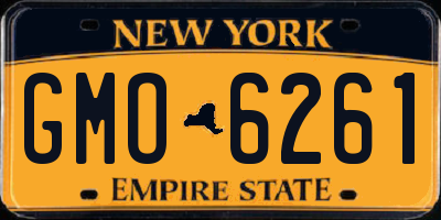 NY license plate GMO6261