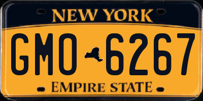 NY license plate GMO6267