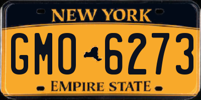 NY license plate GMO6273