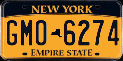 NY license plate GMO6274