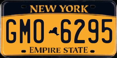 NY license plate GMO6295