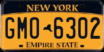 NY license plate GMO6302