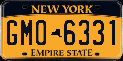 NY license plate GMO6331