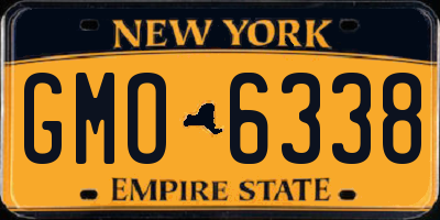 NY license plate GMO6338