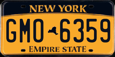 NY license plate GMO6359