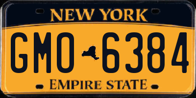 NY license plate GMO6384
