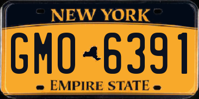 NY license plate GMO6391
