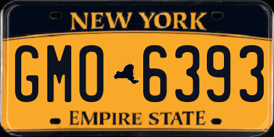 NY license plate GMO6393