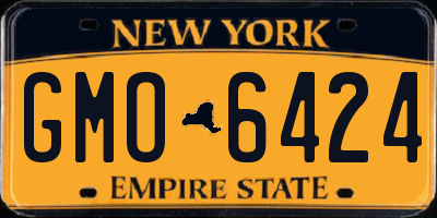 NY license plate GMO6424
