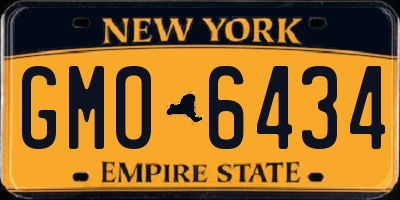 NY license plate GMO6434