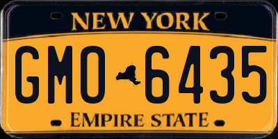 NY license plate GMO6435