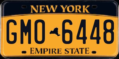 NY license plate GMO6448