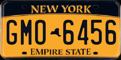 NY license plate GMO6456