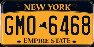 NY license plate GMO6468