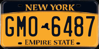 NY license plate GMO6487