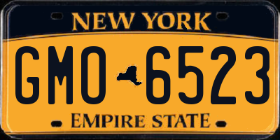 NY license plate GMO6523