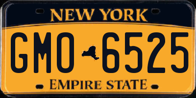 NY license plate GMO6525