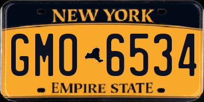 NY license plate GMO6534