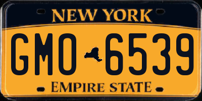 NY license plate GMO6539