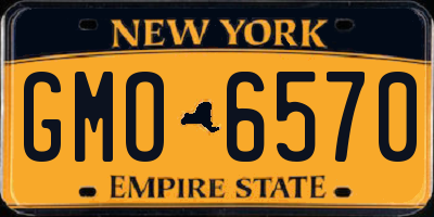 NY license plate GMO6570